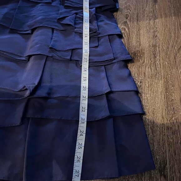 BCBG silk bleu cocktail dress new with tag size 0 - Picture 6 of 7